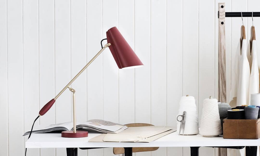 Birdy Table Lamp | Steel & Aluminum | White, Grey, Black, Red