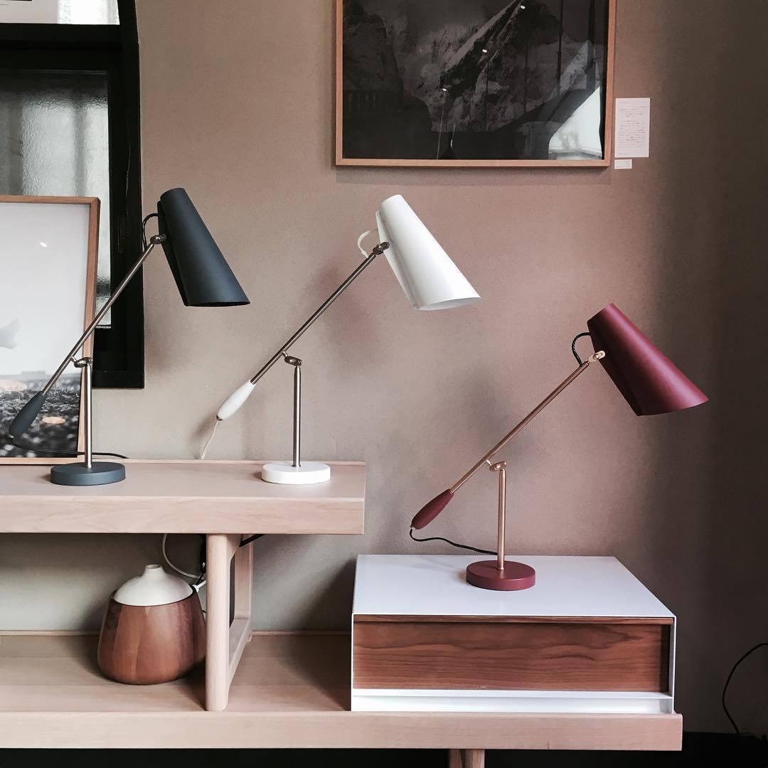 Birdy Table Lamp | Steel & Aluminum | White, Grey, Black, Red