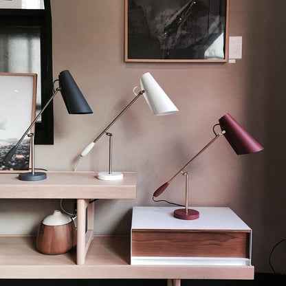 Birdy Table Lamp | Steel & Aluminum | White, Grey, Black, Red