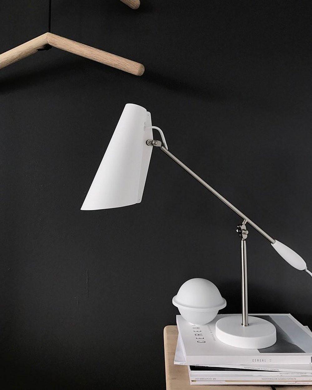Birdy Table Lamp | Steel & Aluminum | White, Grey, Black, Red