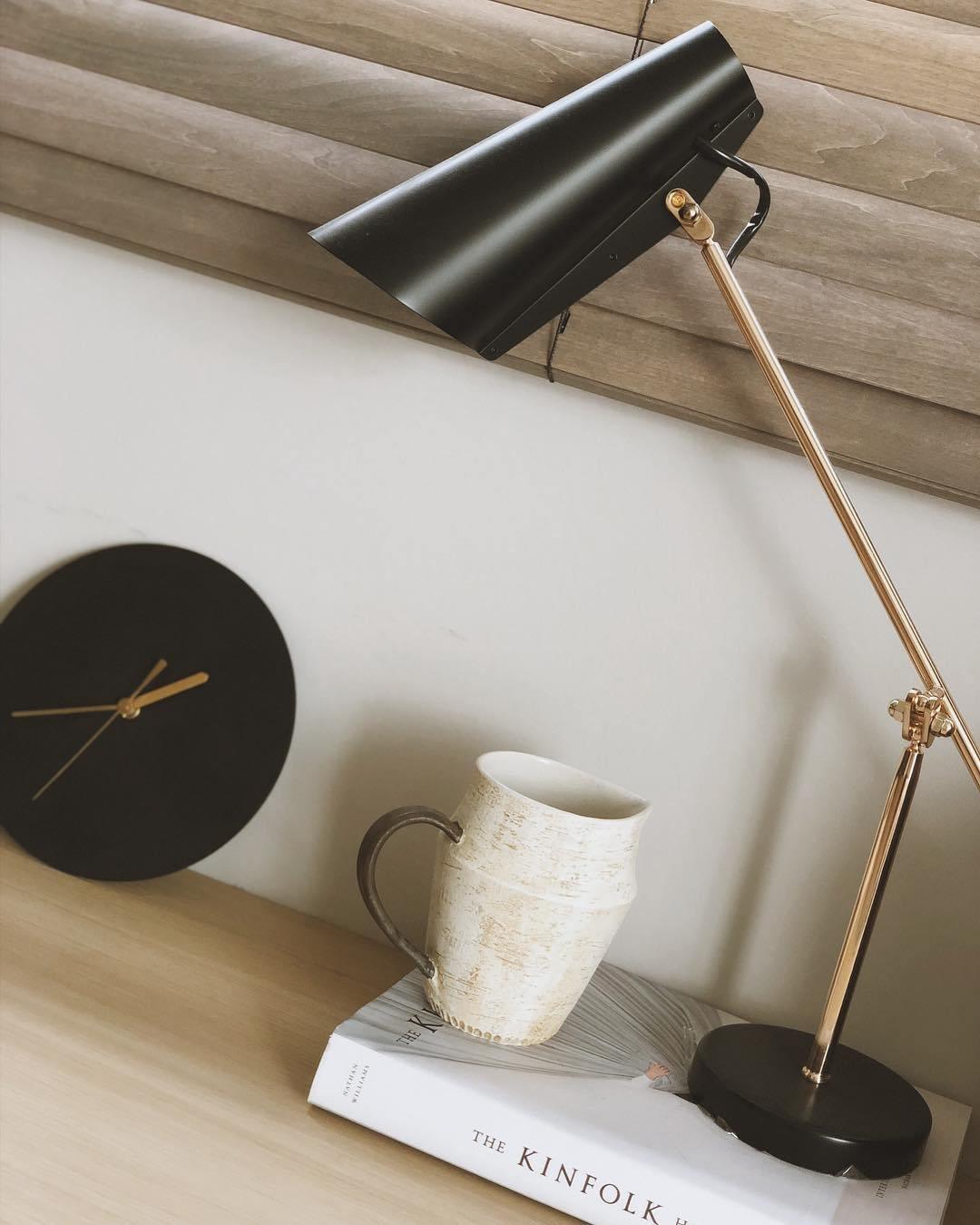Birdy Table Lamp | Steel & Aluminum | White, Grey, Black, Red