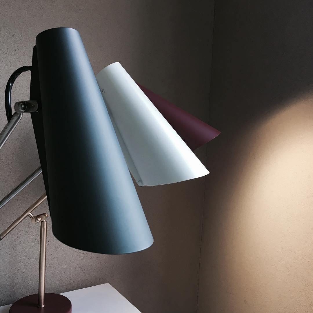 Birdy Table Lamp | Steel & Aluminum | White, Grey, Black, Red