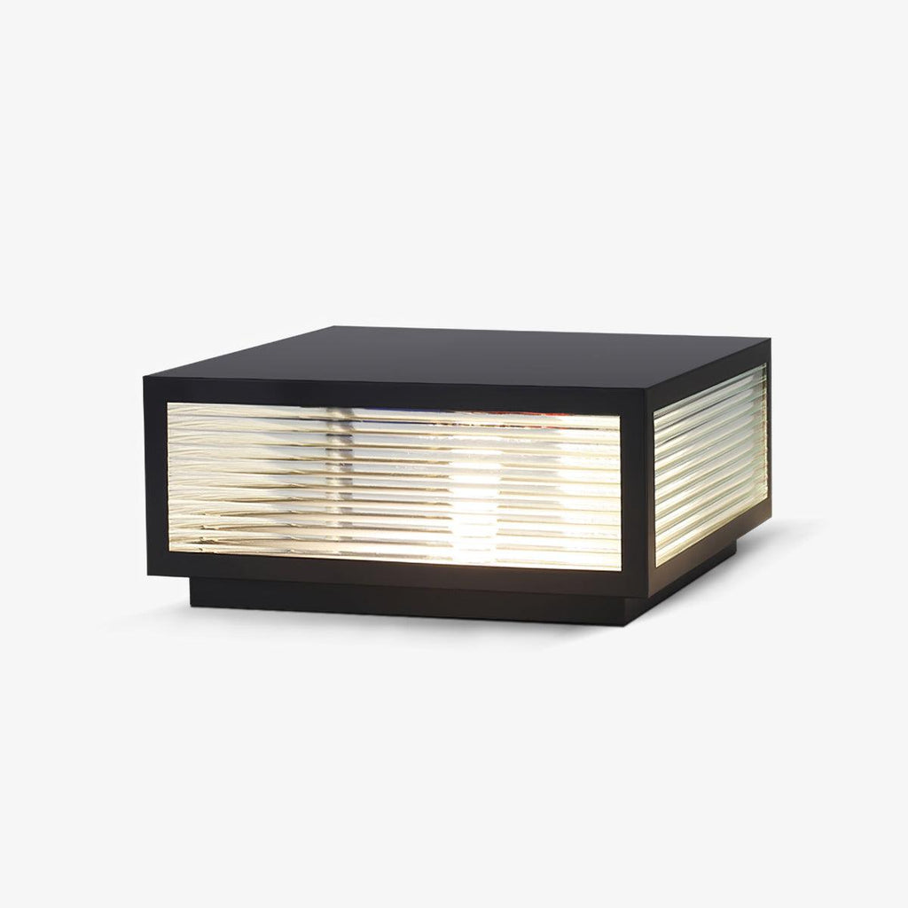 Birillo Garden Outdoor Light | Durable Metal & Glass | Black & Transparent Finish