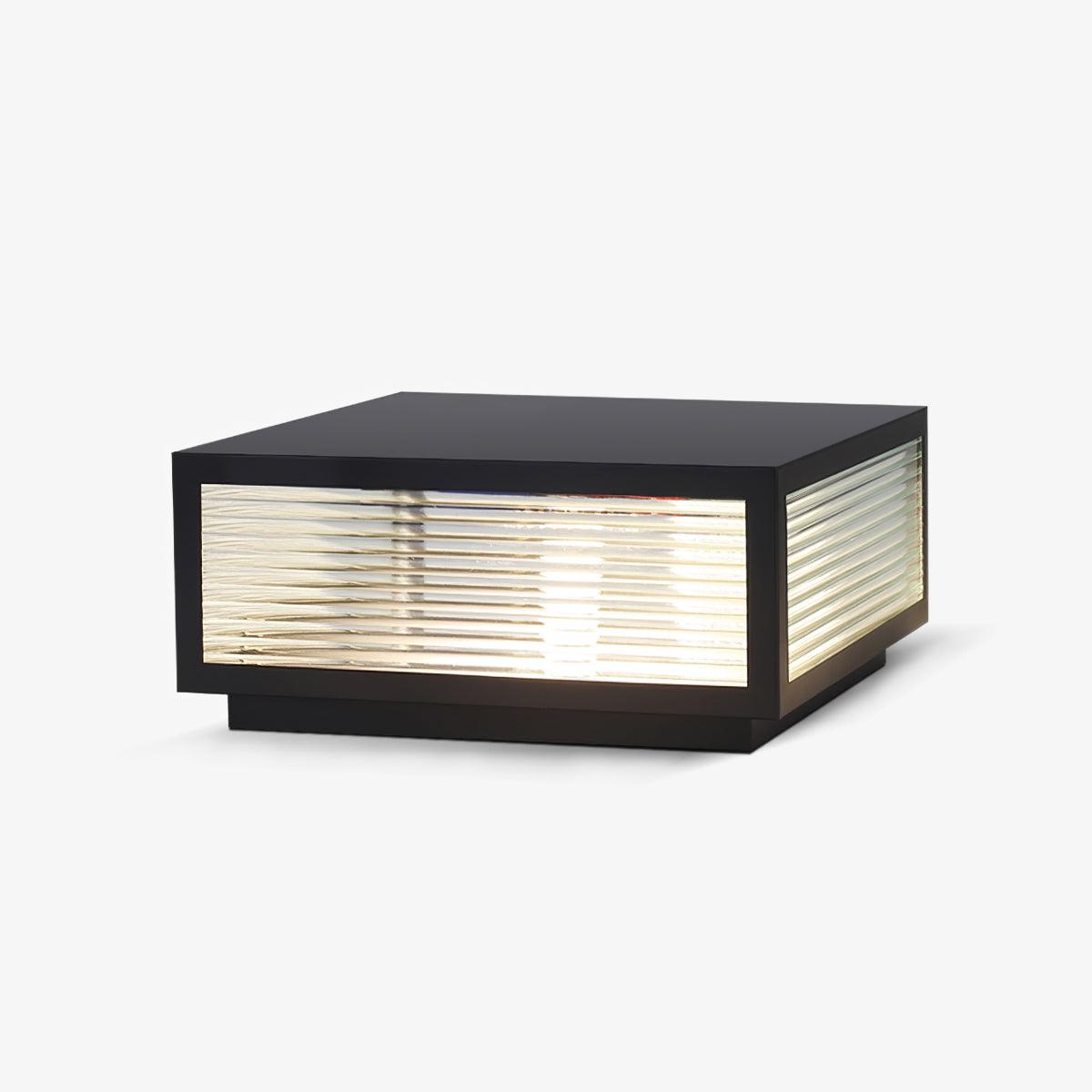 Birillo Garden Outdoor Light | Durable Metal & Glass | Black & Transparent Finish