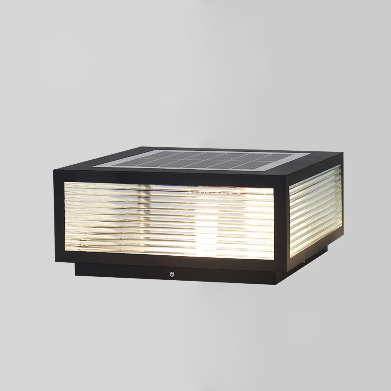 Birillo Garden Outdoor Light | Durable Metal & Glass | Black & Transparent Finish