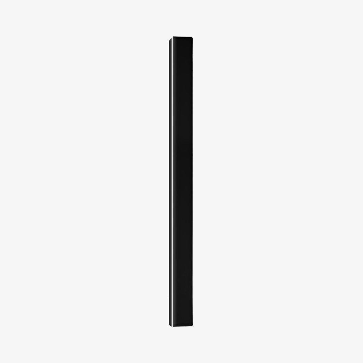 Long Strip Solar Outdoor Sconce | Stainless Steel, Acrylic | Black