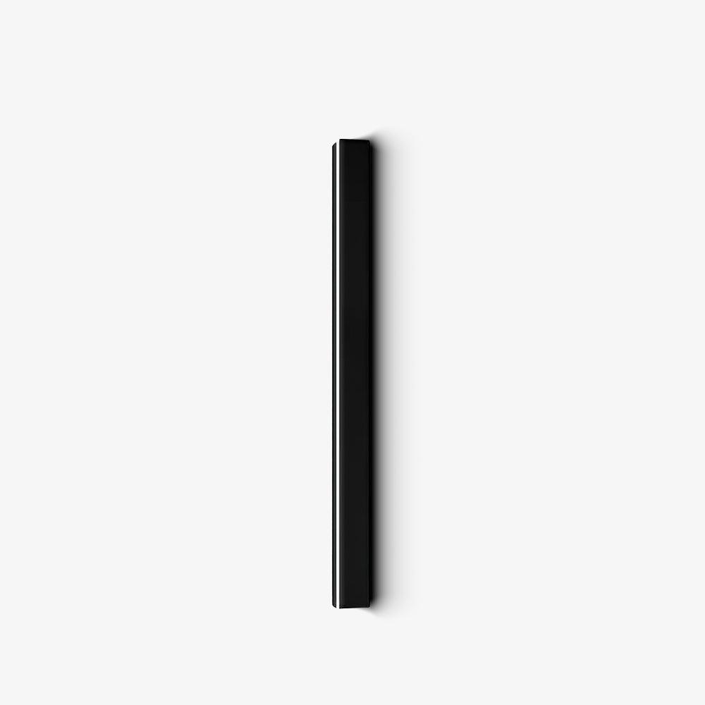 Long Strip Solar Outdoor Sconce | Stainless Steel, Acrylic | Black