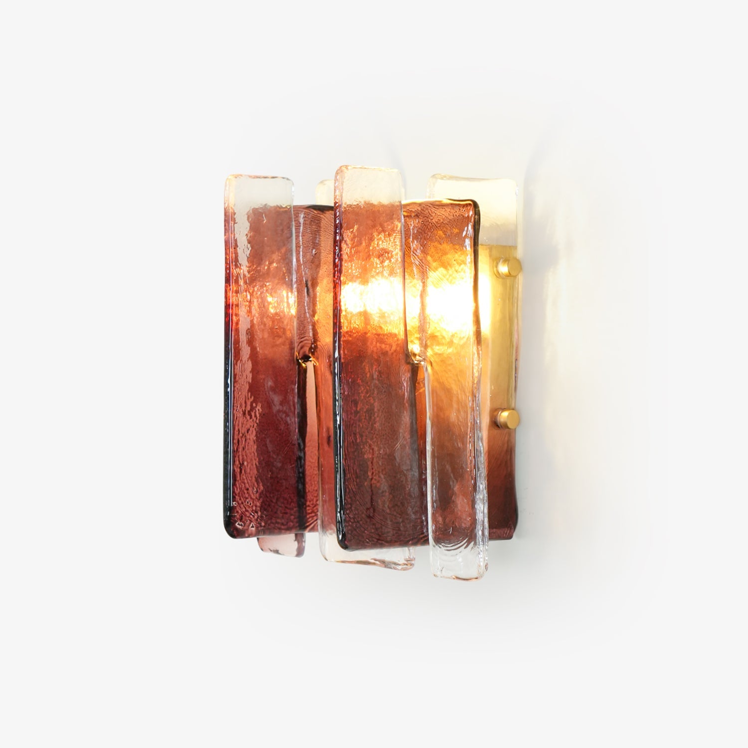 Blason Wall Light | Iron, Metal, Glass | Wine Red