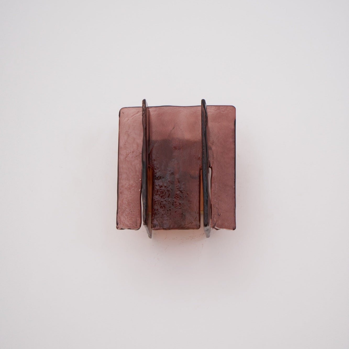 Blason Wall Light | Iron, Metal, Glass | Wine Red