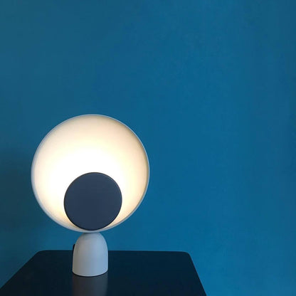 Table Lamp | Aluminum & LED | Gray and Pink
