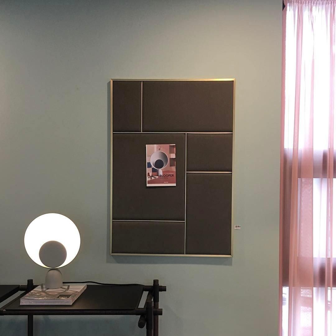 Table Lamp | Aluminum & LED | Gray and Pink