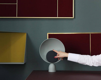 Table Lamp | Aluminum & LED | Gray and Pink