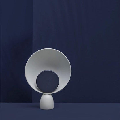 Table Lamp | Aluminum & LED | Gray and Pink