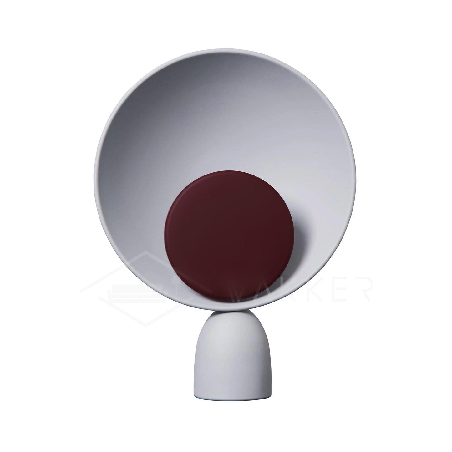 Table Lamp | Aluminum & LED | Gray and Pink