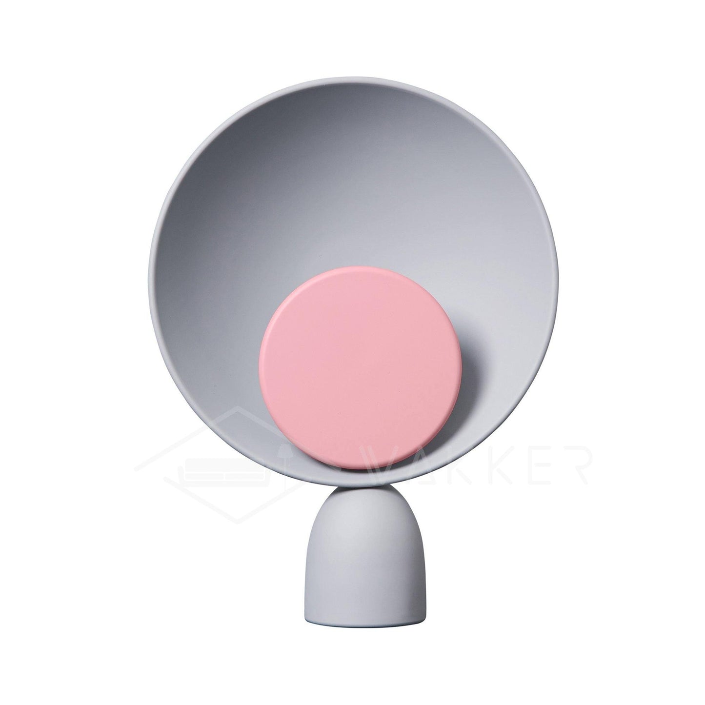 Table Lamp | Aluminum & LED | Gray and Pink