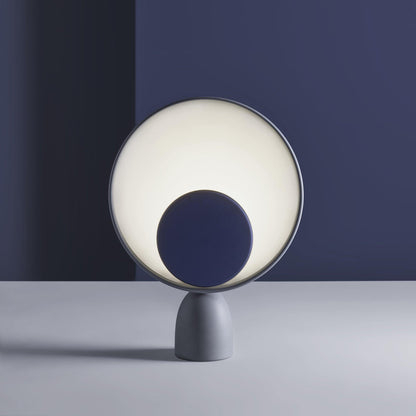 Table Lamp | Aluminum & LED | Gray and Pink