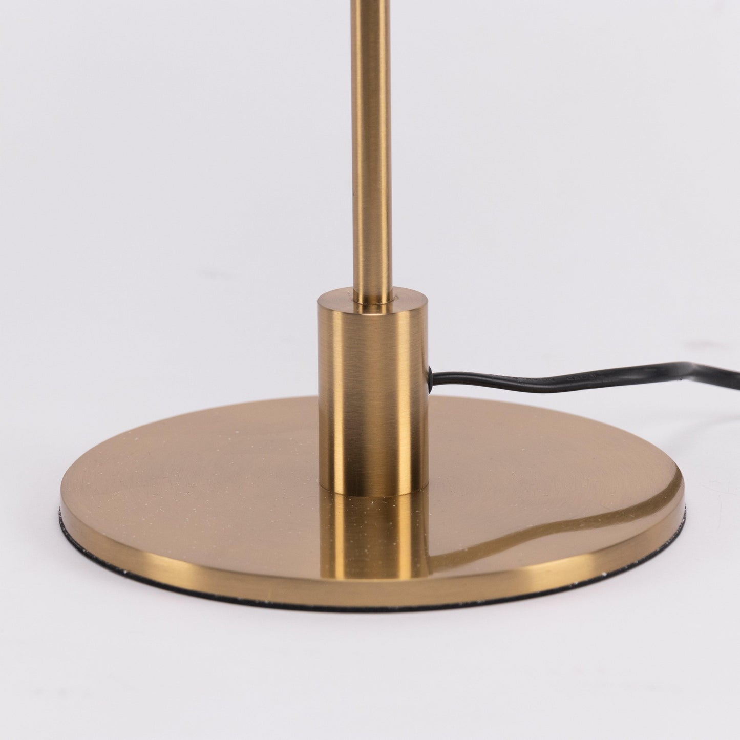 Solara Table Lamp | Brass & Glass | Clear or Grey Shade