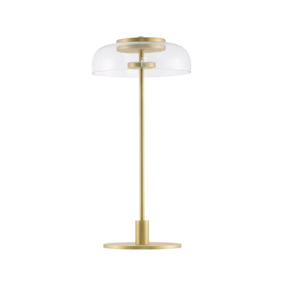 Solara Table Lamp | Brass & Glass | Clear or Grey Shade
