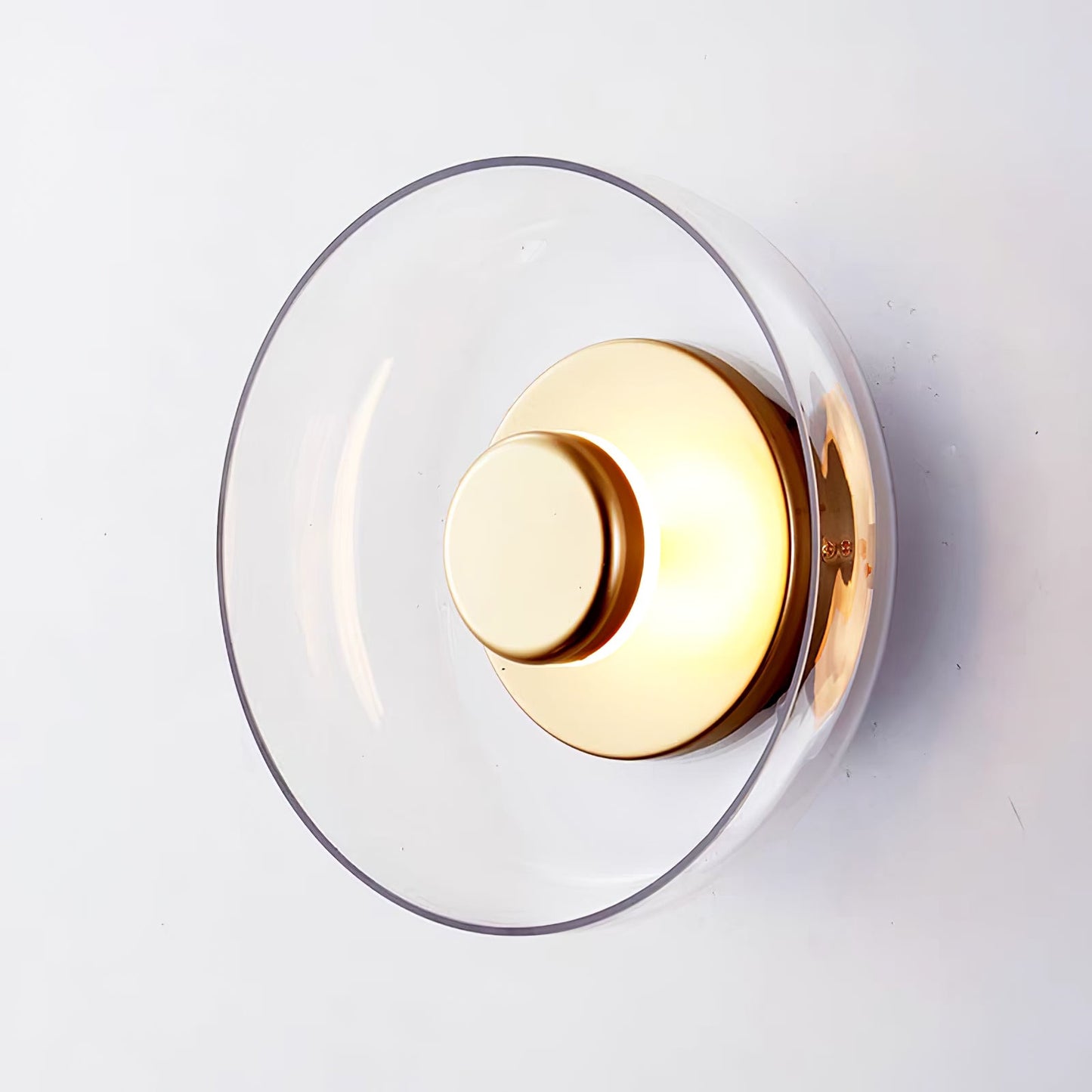 Glimmera Wall Light | Brass & Glass | 10cm Diameter