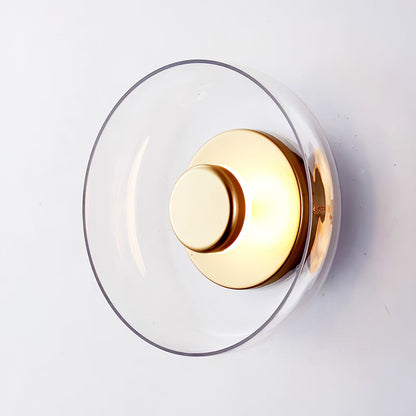 Glimmera Wall Light | Brass & Glass | 10cm Diameter
