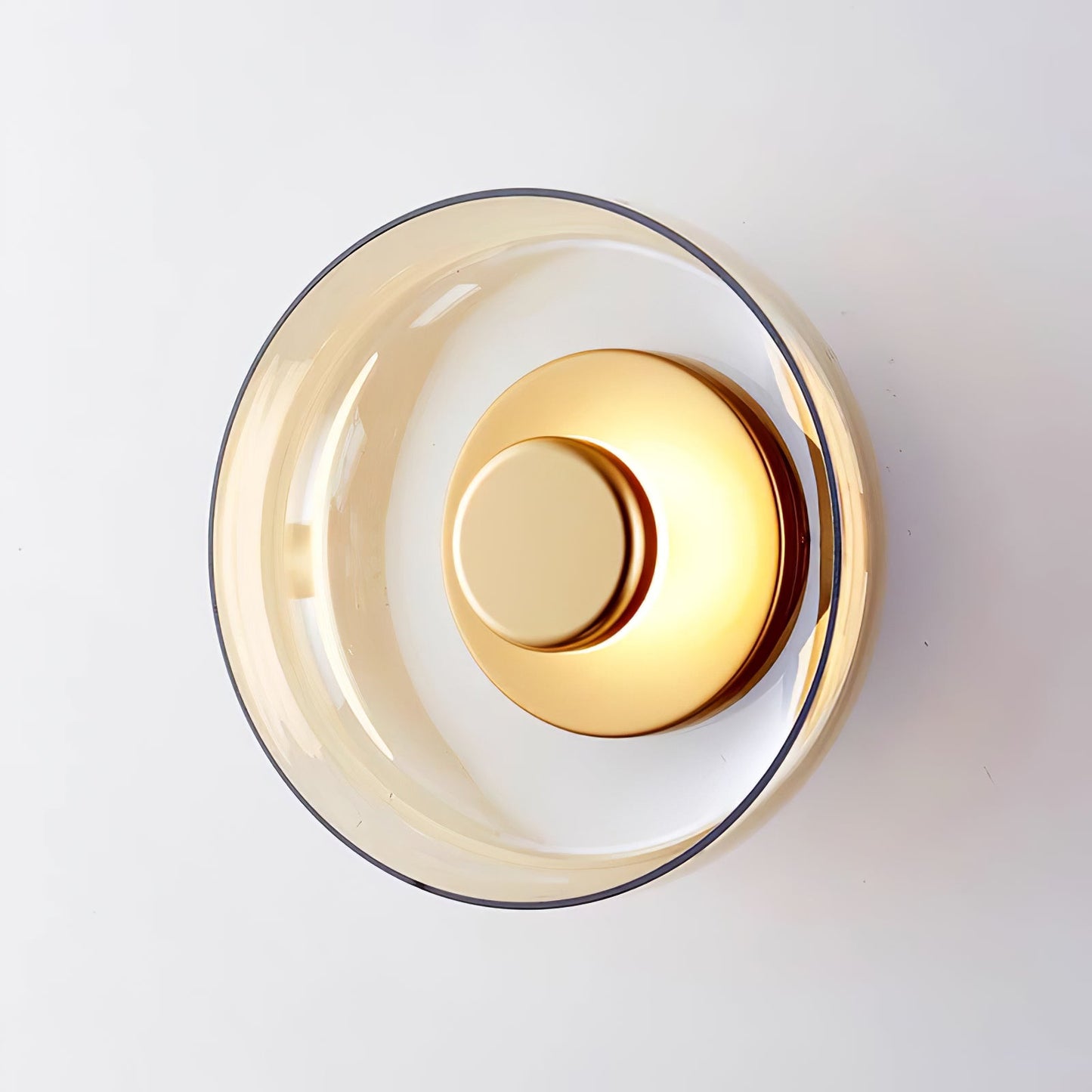 Glimmera Wall Light | Brass & Glass | 10cm Diameter