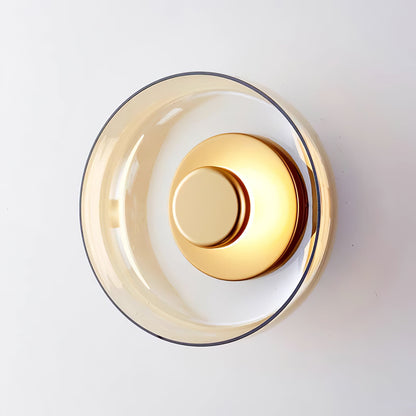 Solara Wall Light | Brass & Glass | 10cm Diameter