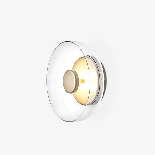 Glimmera Wall Light | Brass & Glass | 10cm Diameter