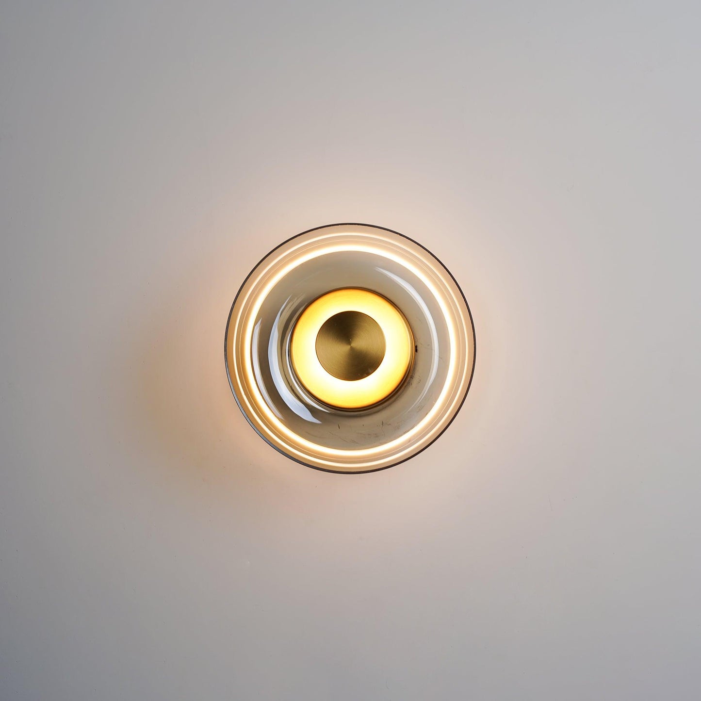 Glimmera Wall Light | Brass & Glass | 10cm Diameter