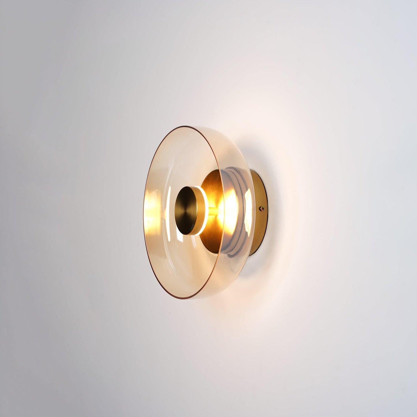 Glimmera Wall Light | Brass & Glass | 10cm Diameter