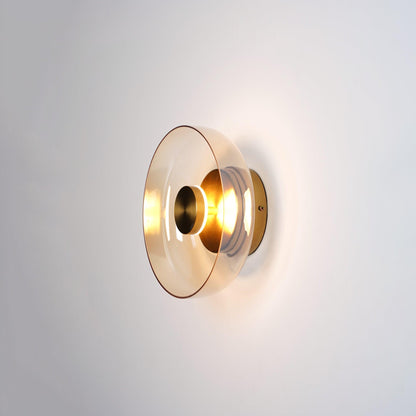 Solara Wall Light | Brass & Glass | 10cm Diameter