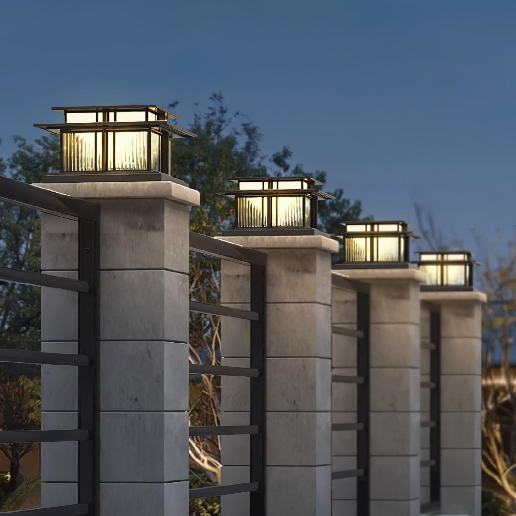 Boilyn Outdoor Pillar Light | IP65 Waterproof | Black & White Finish