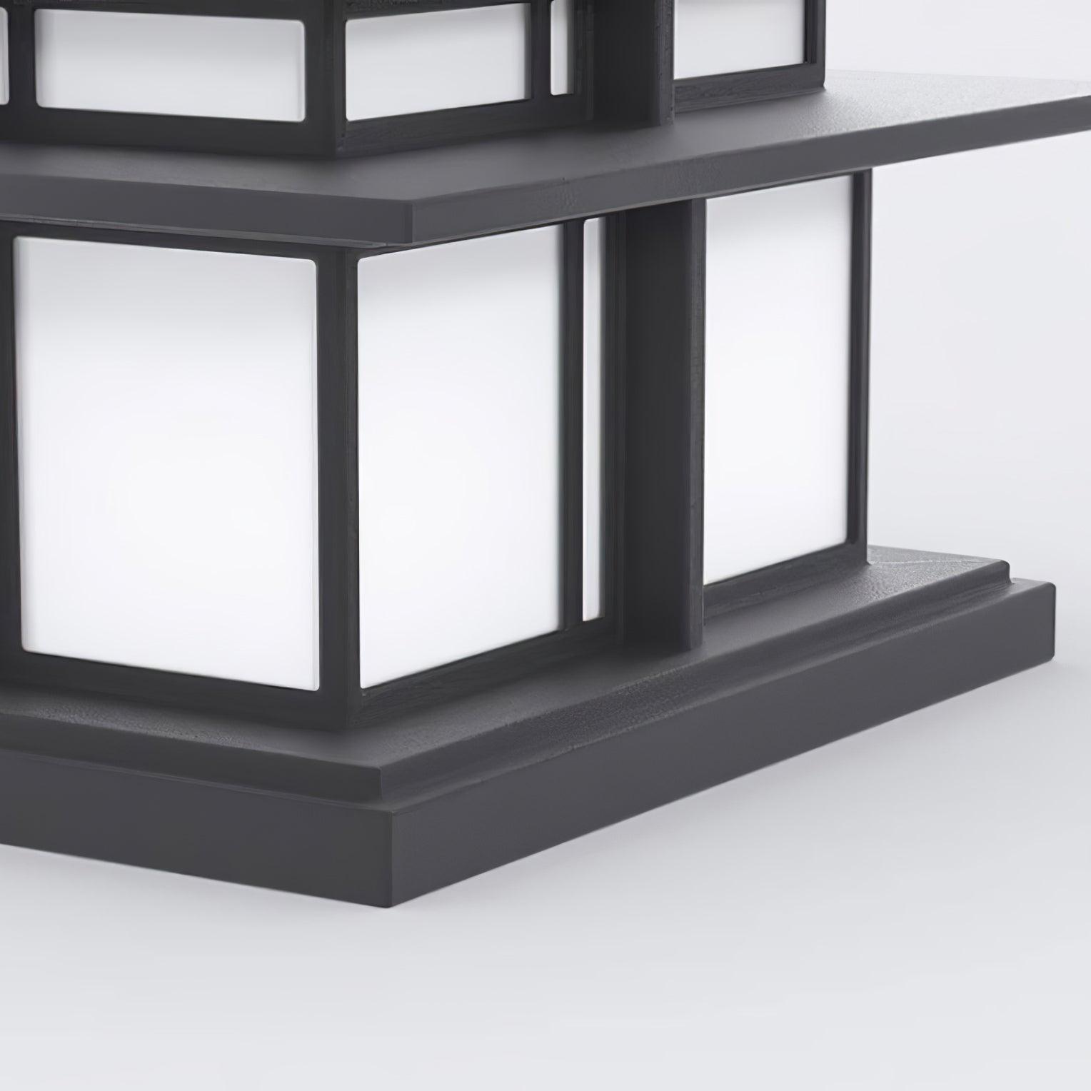 Boilyn Outdoor Pillar Light | IP65 Waterproof | Black & White Finish