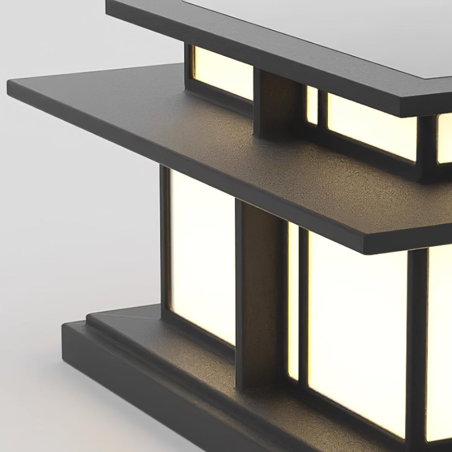 Boilyn Outdoor Pillar Light | IP65 Waterproof | Black & White Finish