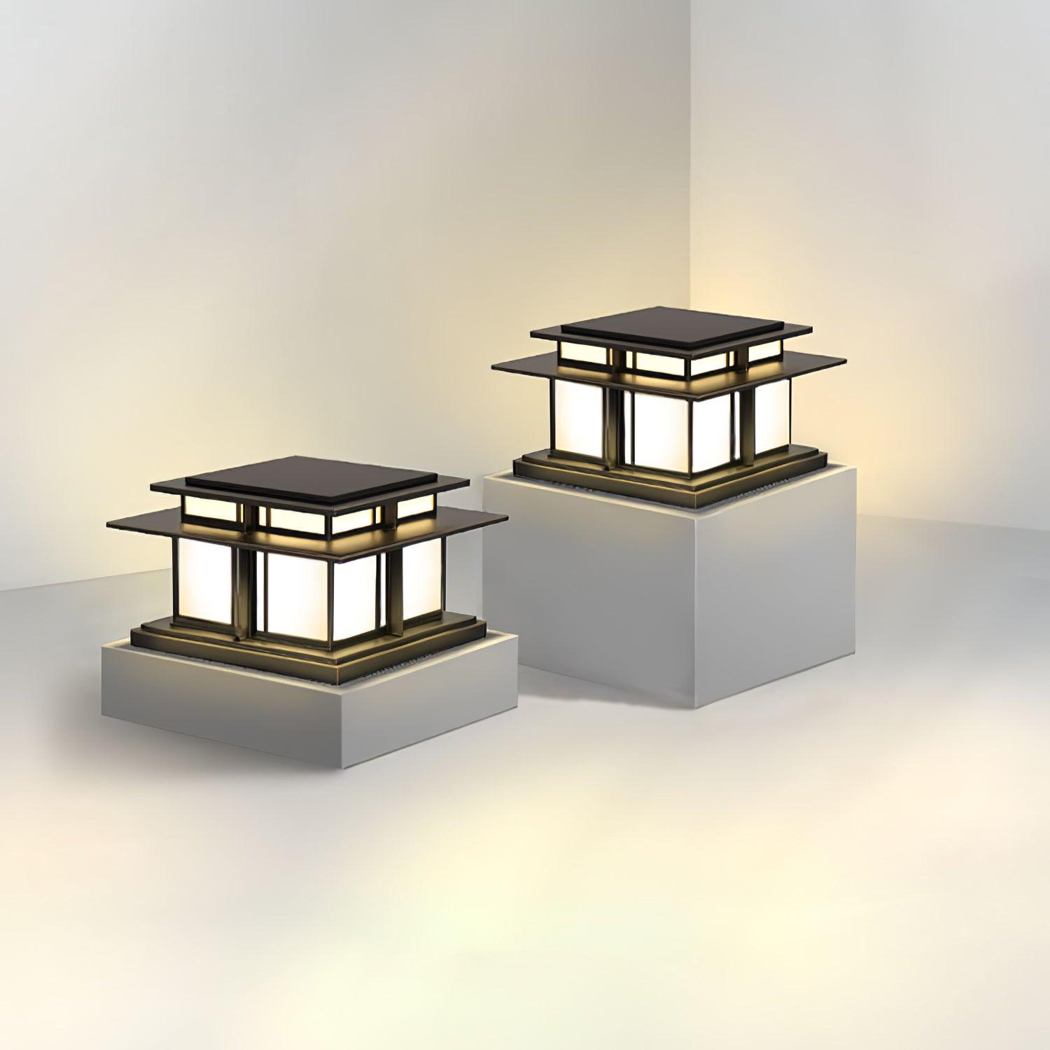Boilyn Outdoor Pillar Light | IP65 Waterproof | Black & White Finish