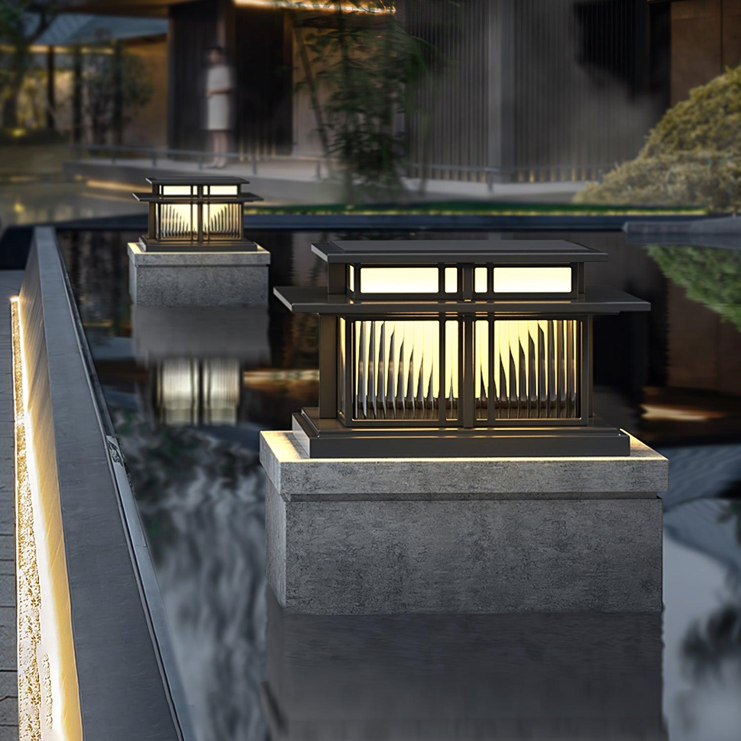 Boilyn Outdoor Pillar Light | IP65 Waterproof | Black & White Finish