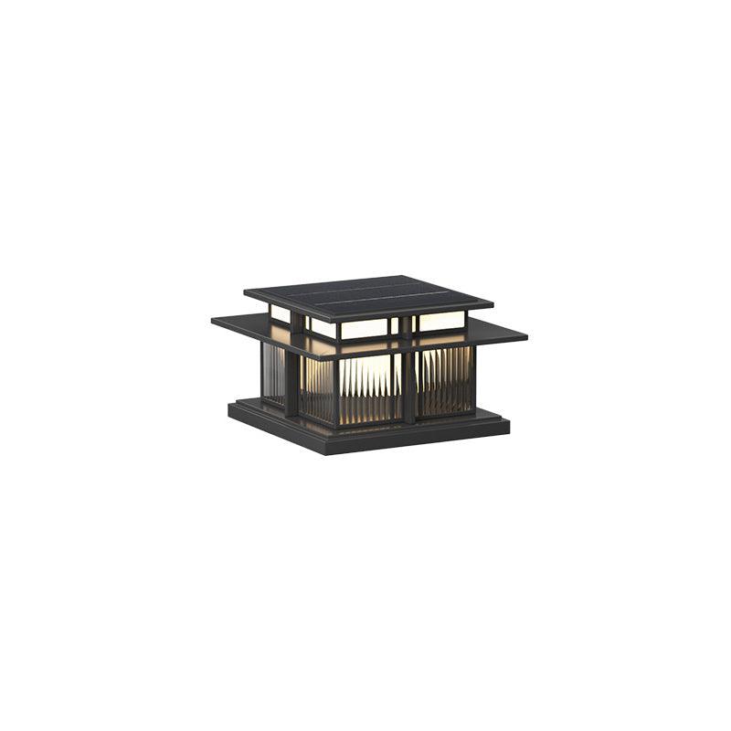 Boilyn Solar Outdoor Pillar Light | IP65 Waterproof | Remote Control | Black & White