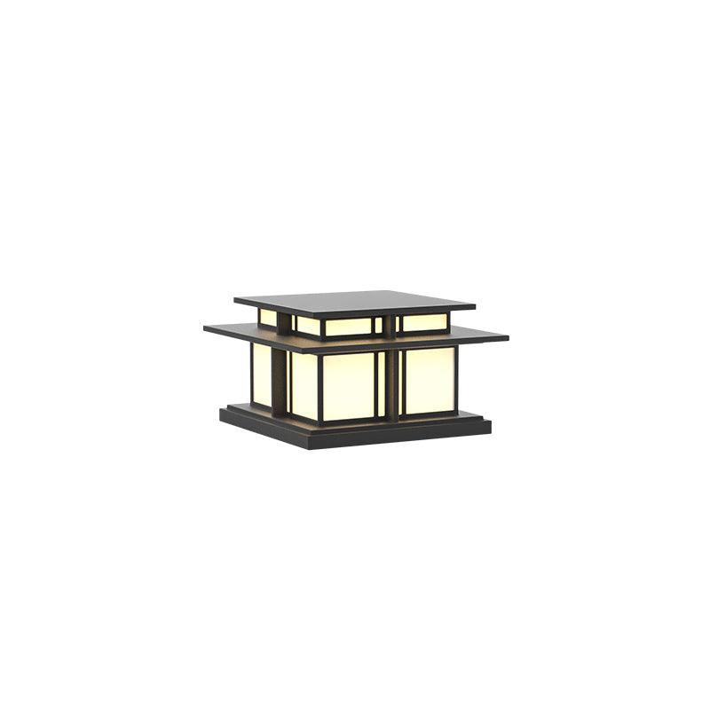 Boilyn Solar Outdoor Pillar Light | IP65 Waterproof | Remote Control | Black & White