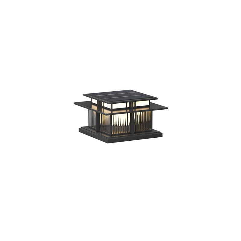 Boilyn Solar Outdoor Pillar Light | IP65 Waterproof | Remote Control | Black & White