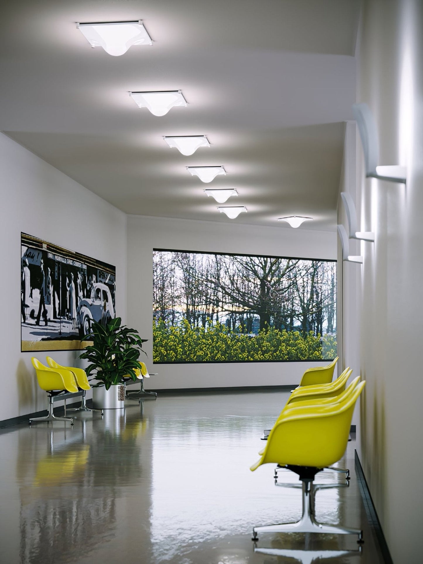 Bolla Ceiling Light | Stainless Steel & Acrylic | Chrome