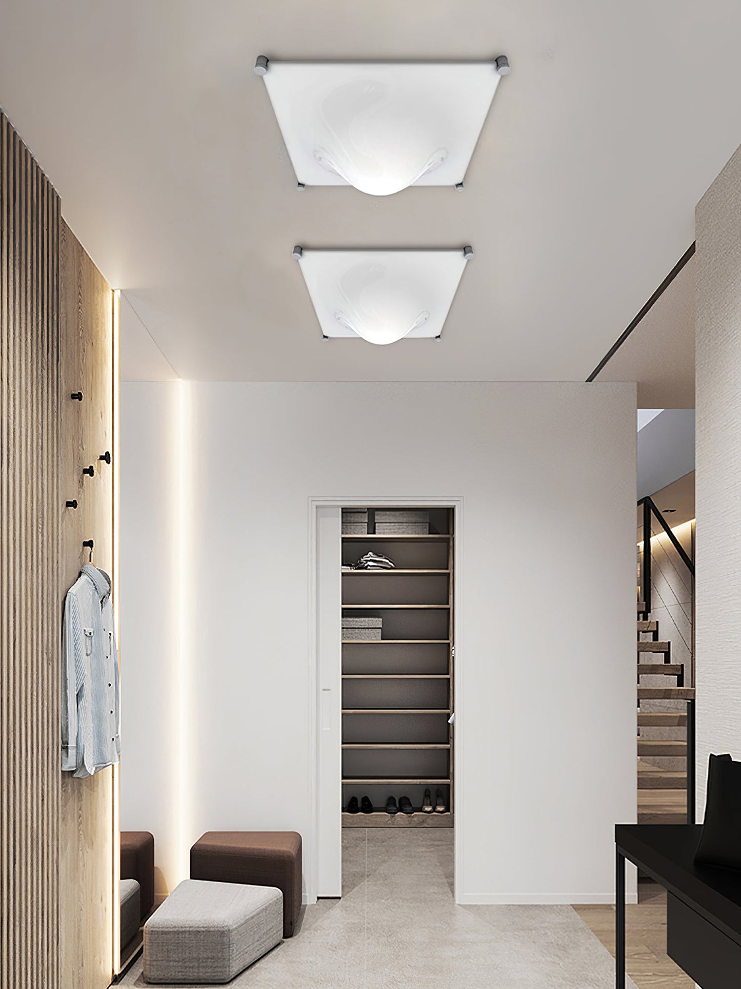 Bolla Ceiling Light | Stainless Steel & Acrylic | Chrome