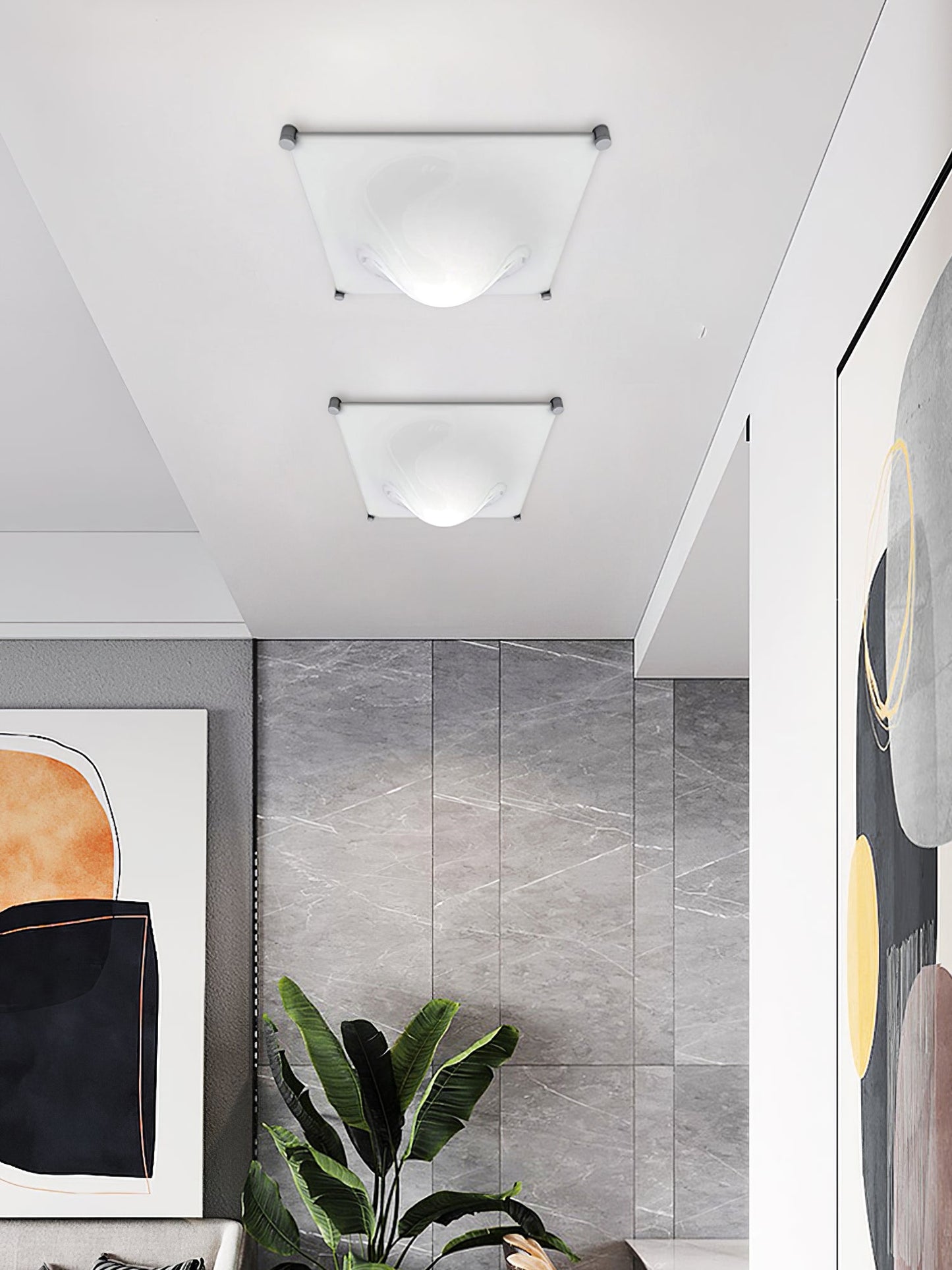 Bolla Ceiling Light | Stainless Steel & Acrylic | Chrome