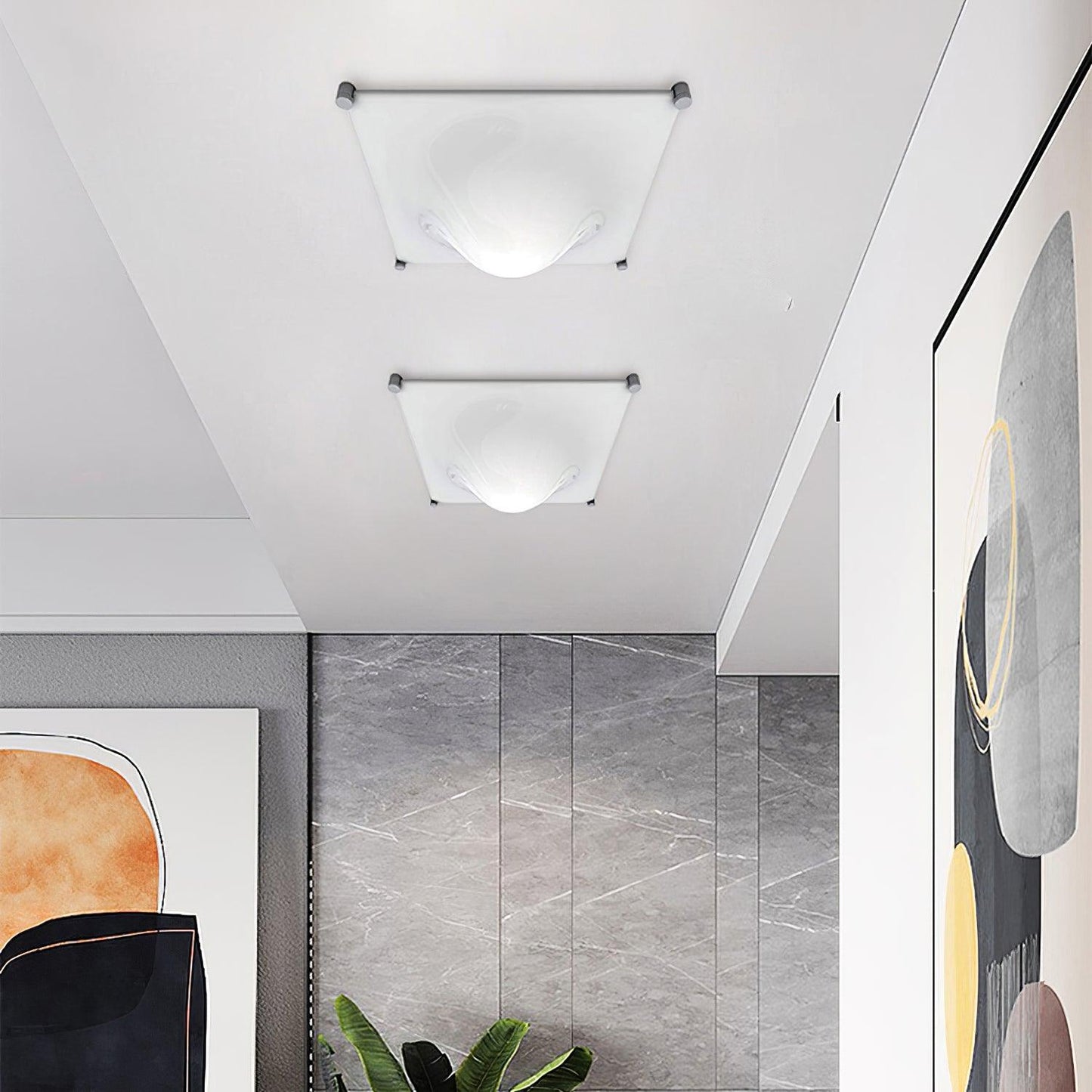 Bolla Ceiling Light | Stainless Steel & Acrylic | Chrome
