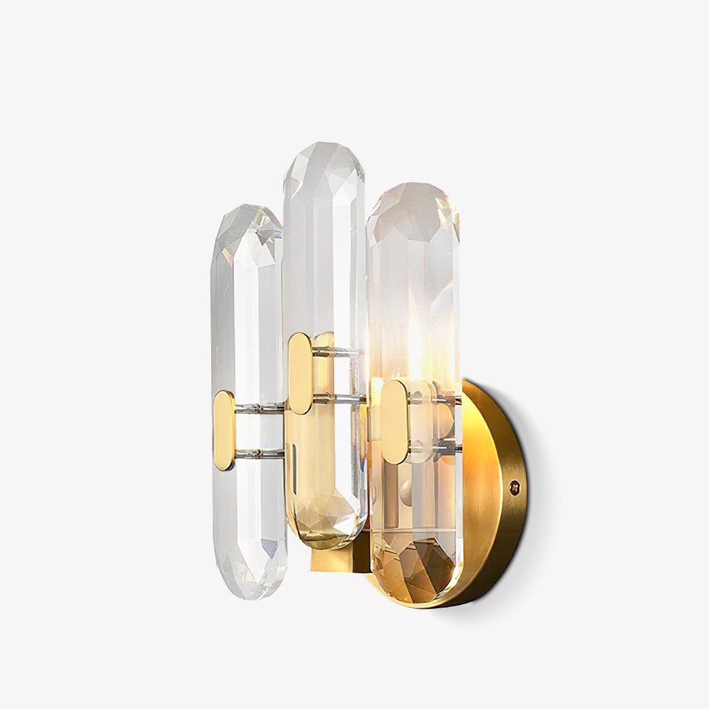 Bolton Sconce | Brass, K9 Crystal | Clear