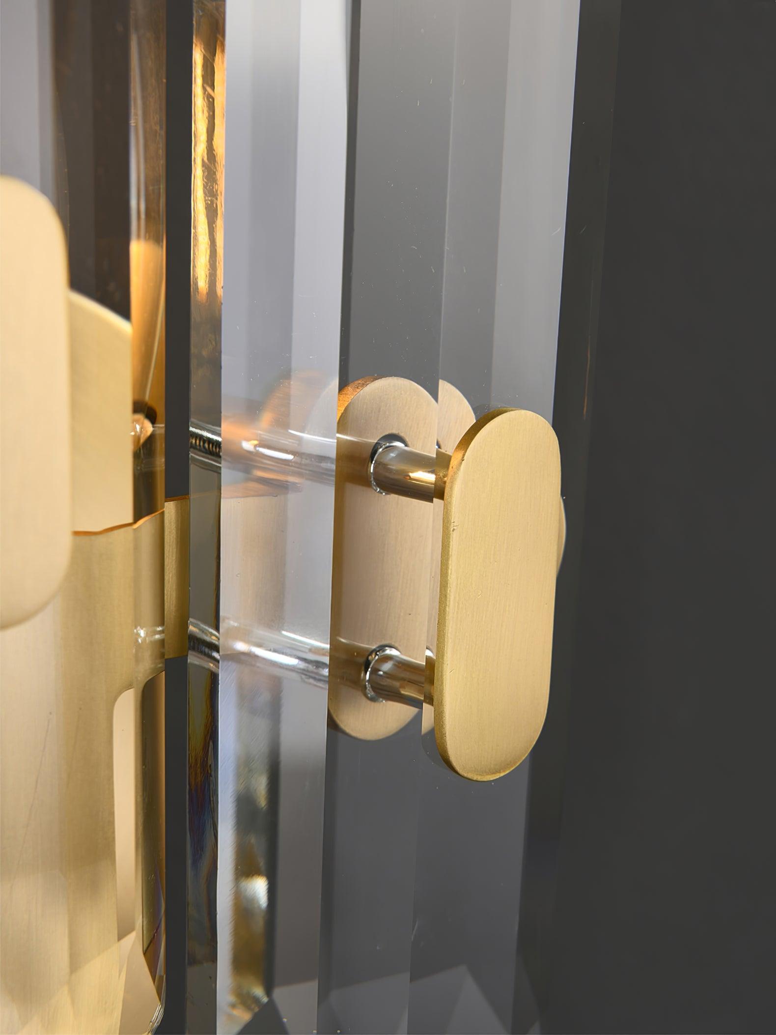 Bolton Sconce | Brass, K9 Crystal | Clear