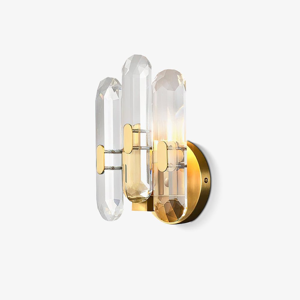 Bolton Sconce | Brass, K9 Crystal | Clear