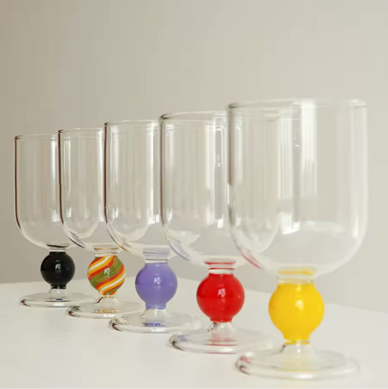 Wine Goblet | Borosilicate Glass | Colored