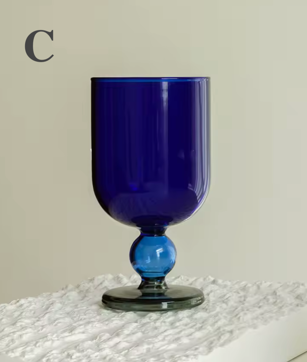 Wine Goblet | Borosilicate Glass | Colored
