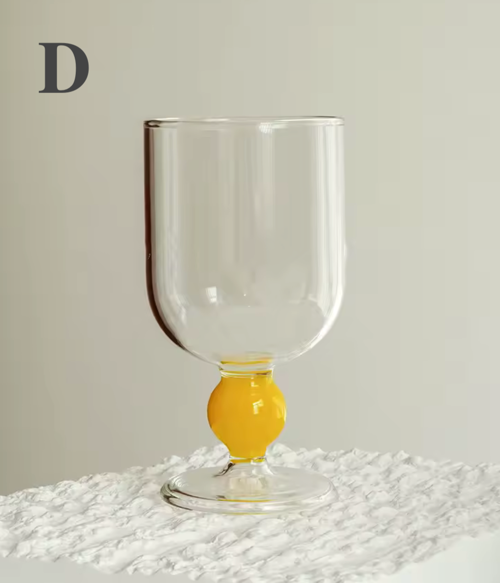 Wine Goblet | Borosilicate Glass | Colored
