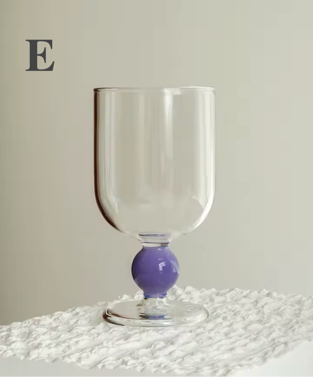 Wine Goblet | Borosilicate Glass | Colored