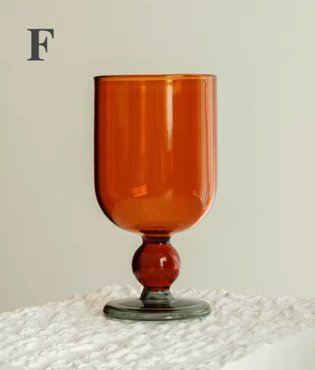 Wine Goblet | Borosilicate Glass | Colored